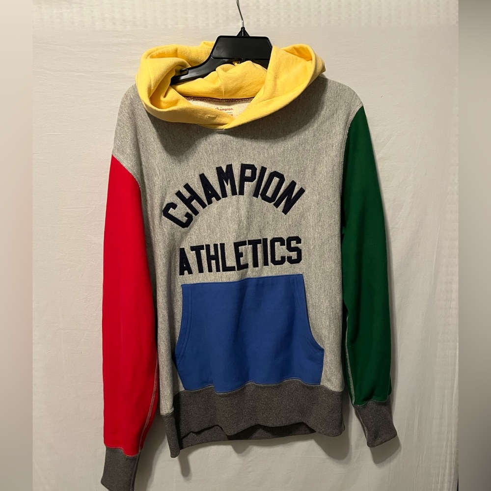 Todd Snyder Red and Yellow Sweatshirt Hoodie